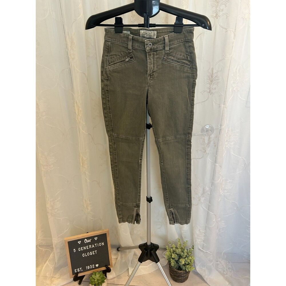 Lucky Brand Women's 26x29 Olive Brooke Skinny Utility Jeans